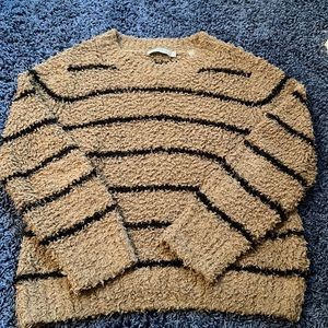 Brown and black striped sweater